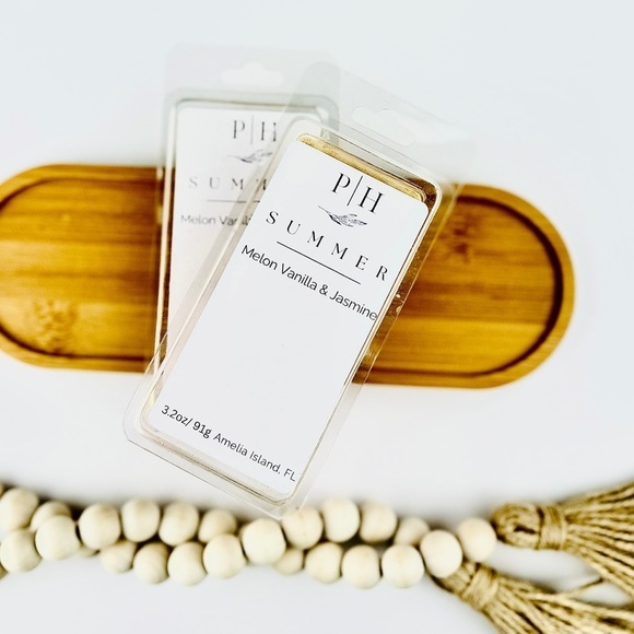 Summer Wax Melts - with notes of Mandarin, Melon‎ and Vanilla 5 (3.2oz)Bars - Picture 2 of 2